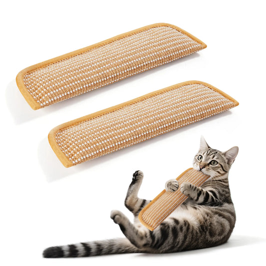 Potaroma Dual Pack Interactive Cat Sisal Kicker Toys - Soft Scratching Pillows for Dental Care and Boredom Relief