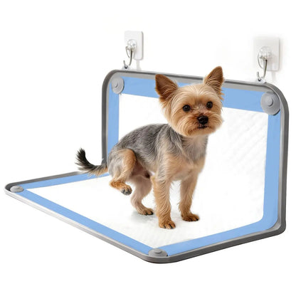 Leak-Proof Non-Slip Silicone Dog Pee Pad Holder for 24" x 24" Training Pads - Portable and Easy to Clean with Fixed Buttons