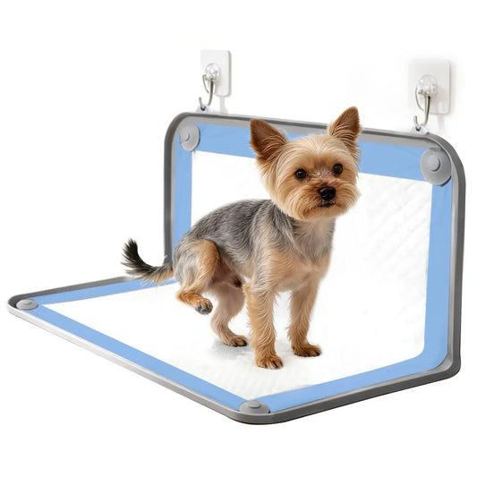 Leak-Proof Non-Slip Silicone Dog Pee Pad Holder for 24" x 24" Training Pads - Portable and Easy to Clean with Fixed Buttons