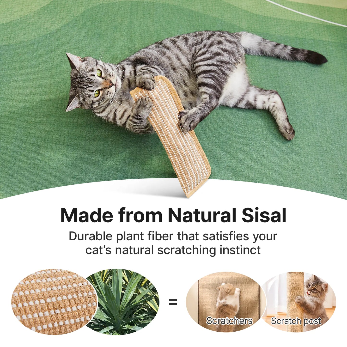 Potaroma Dual Pack Interactive Cat Sisal Kicker Toys - Soft Scratching Pillows for Dental Care and Boredom Relief
