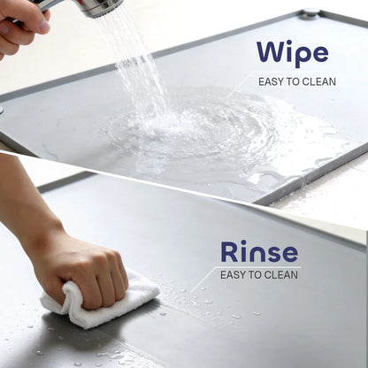 Leak-Proof Non-Slip Silicone Dog Pee Pad Holder for 24" x 24" Training Pads - Portable and Easy to Clean with Fixed Buttons