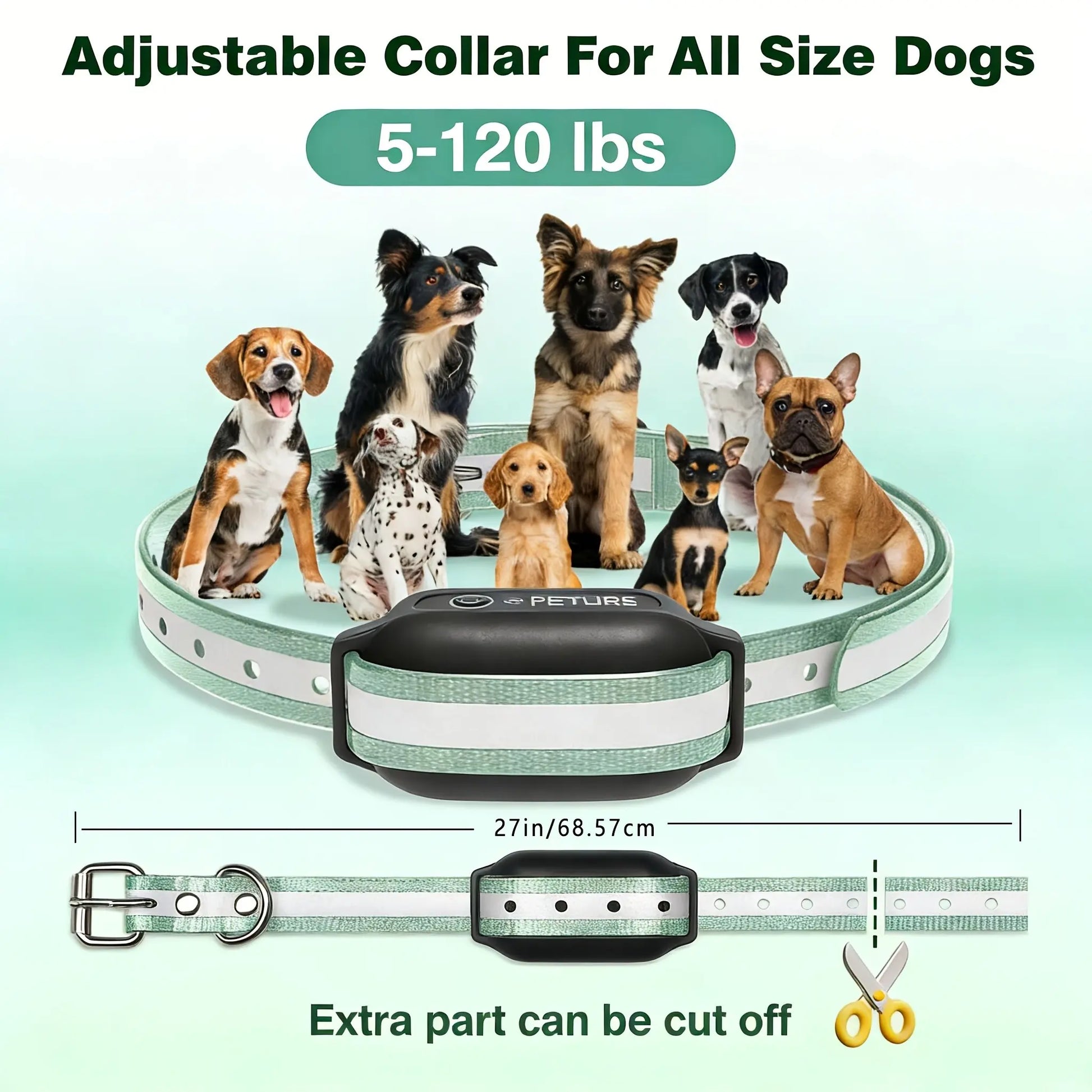 Dog Shock Collar for 2 Dogs, 3300Ft Training Collar with Remote, 3 Modes: Beep, Shock, Rechargeable, Adjustable, for Medium Large Dogs (20-150Lbs), Rechargeable Collars