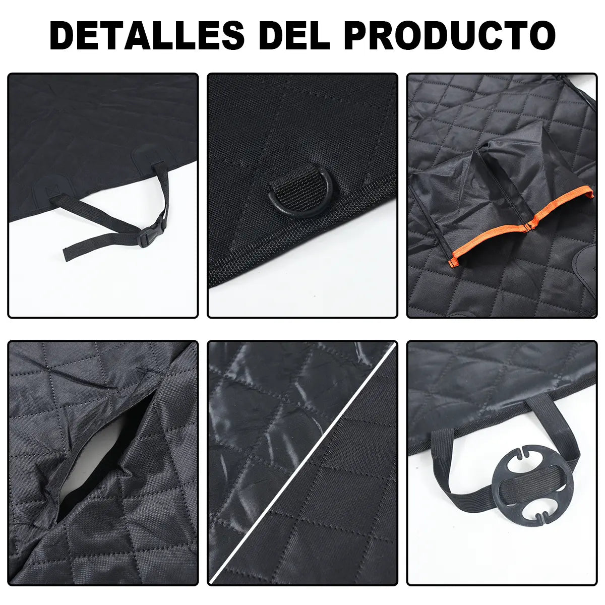 Waterproof Heavy-Duty Dog Car Seat Cover Hammock - Scratch-Proof, Non-Slip Back Seat Protector for Cars, Trucks, and SUVs