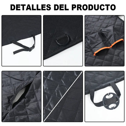 Waterproof Heavy-Duty Dog Car Seat Cover Hammock - Scratch-Proof, Non-Slip Back Seat Protector for Cars, Trucks, and SUVs