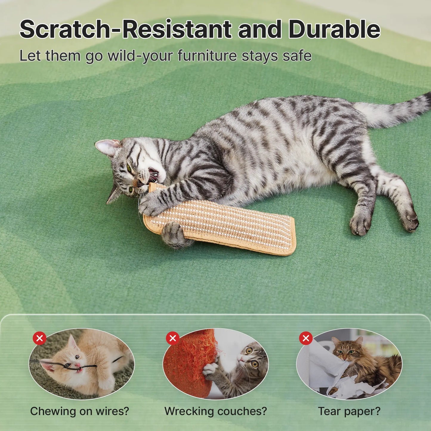 Potaroma Dual Pack Interactive Cat Sisal Kicker Toys - Soft Scratching Pillows for Dental Care and Boredom Relief