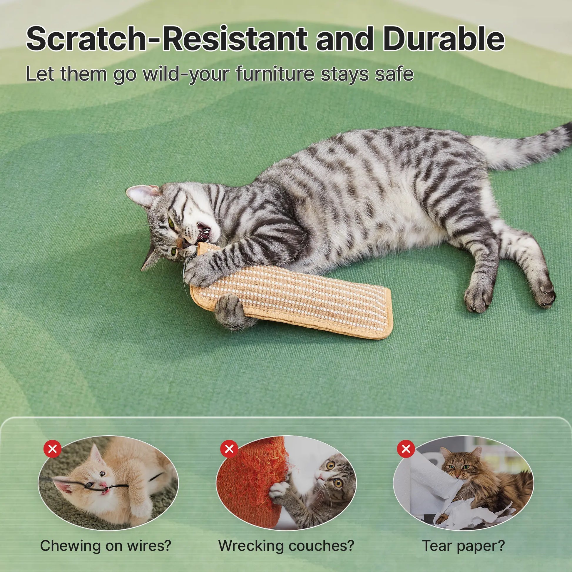 Potaroma Dual Pack Interactive Cat Sisal Kicker Toys - Soft Scratching Pillows for Dental Care and Boredom Relief