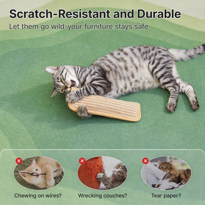 Potaroma Dual Pack Interactive Cat Sisal Kicker Toys - Soft Scratching Pillows for Dental Care and Boredom Relief