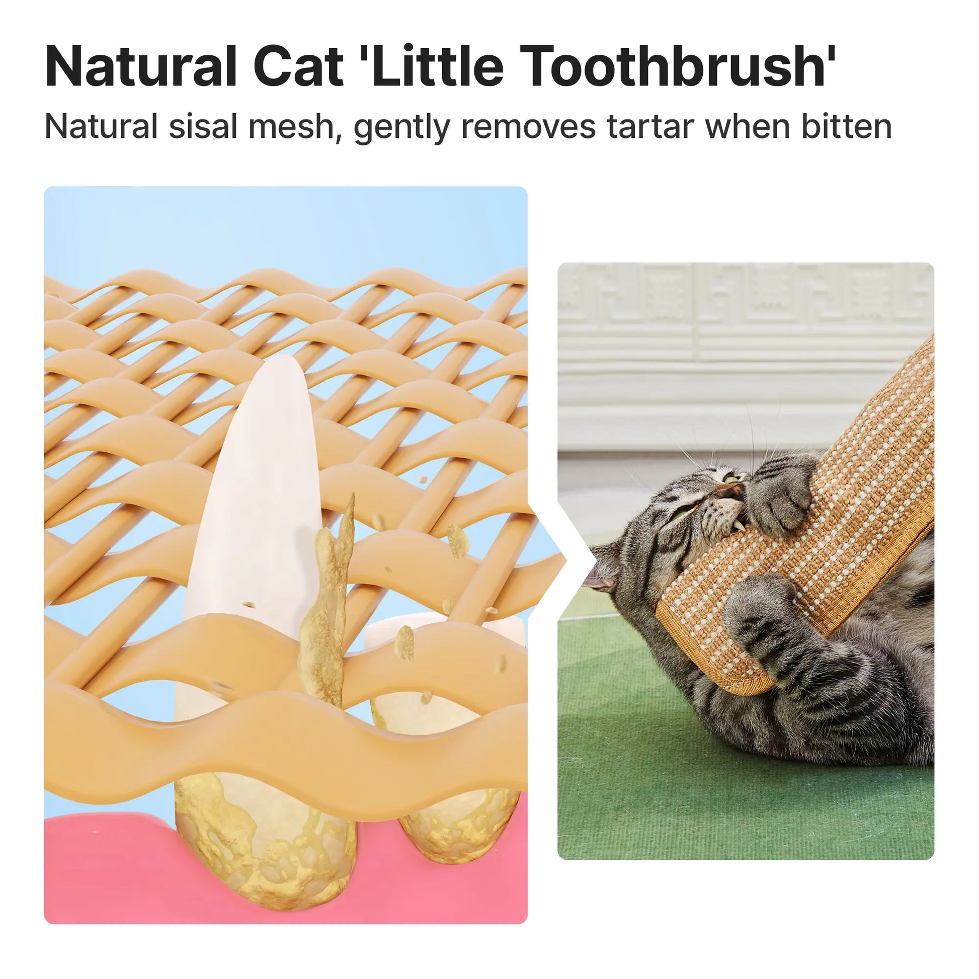 Potaroma Dual Pack Interactive Cat Sisal Kicker Toys - Soft Scratching Pillows for Dental Care and Boredom Relief