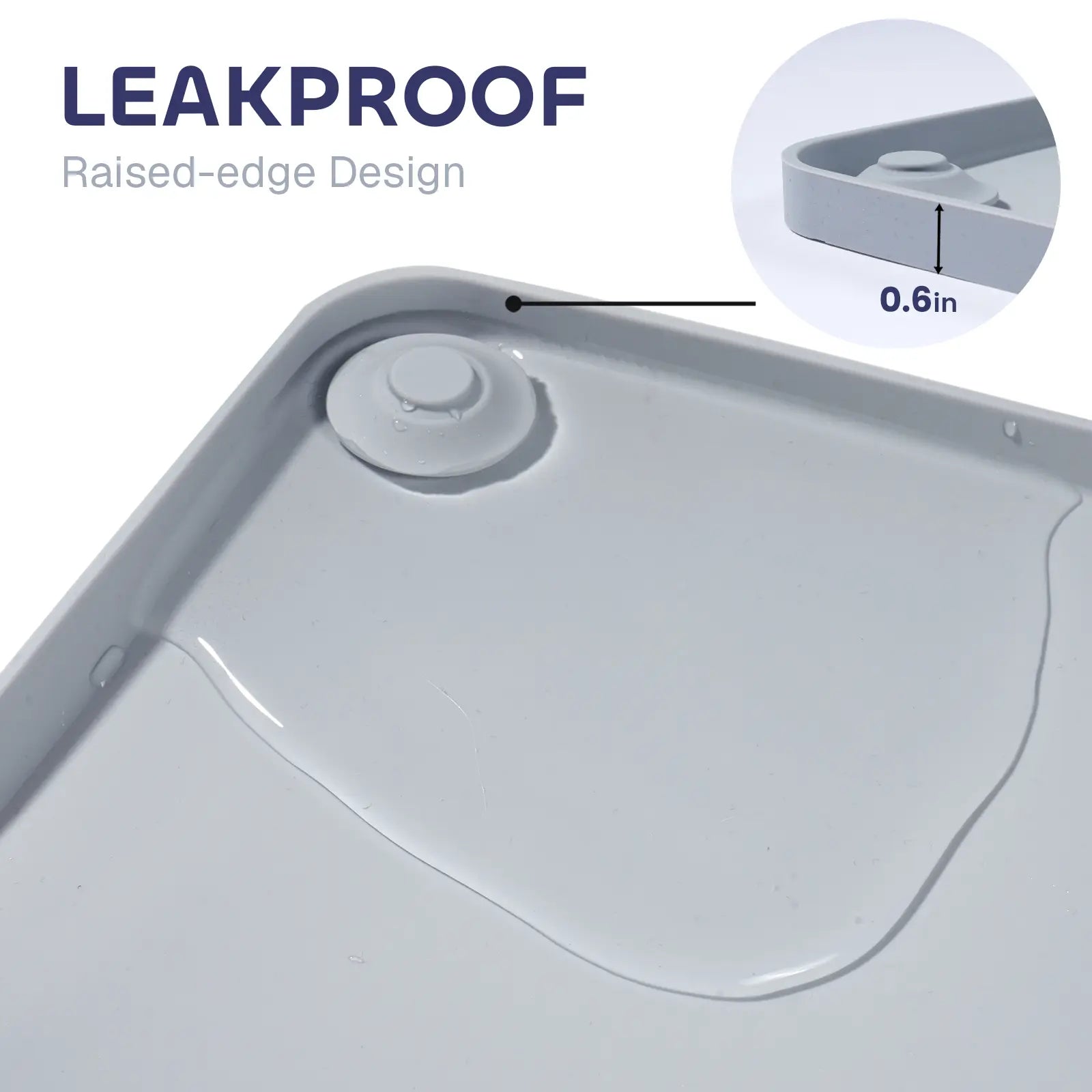 Leak-Proof Non-Slip Silicone Dog Pee Pad Holder for 24" x 24" Training Pads - Portable and Easy to Clean with Fixed Buttons