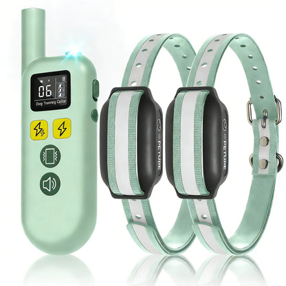 Dog Shock Collar for 2 Dogs, 3300Ft Training Collar with Remote, 3 Modes: Beep, Shock, Rechargeable, Adjustable, for Medium Large Dogs (20-150Lbs), Rechargeable Collars