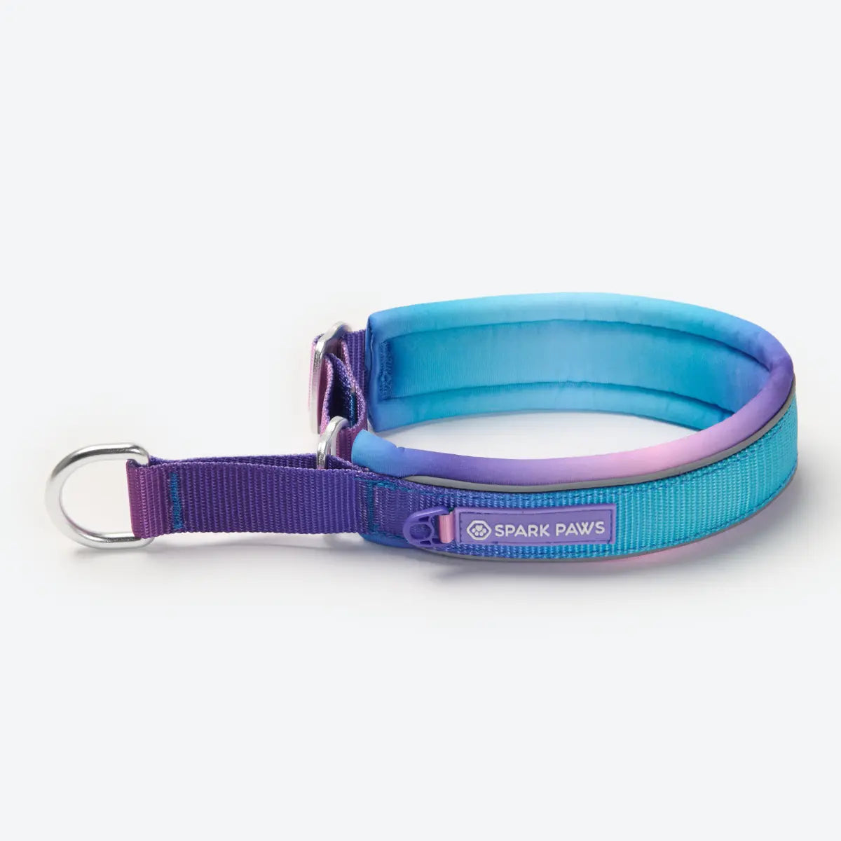 Spark Paws Martingale Dog Collar – Cushioned Slip-On Training Collar, Heavy Duty, Safety-Tested No-Buckle Collar for Medium & Large Dogs