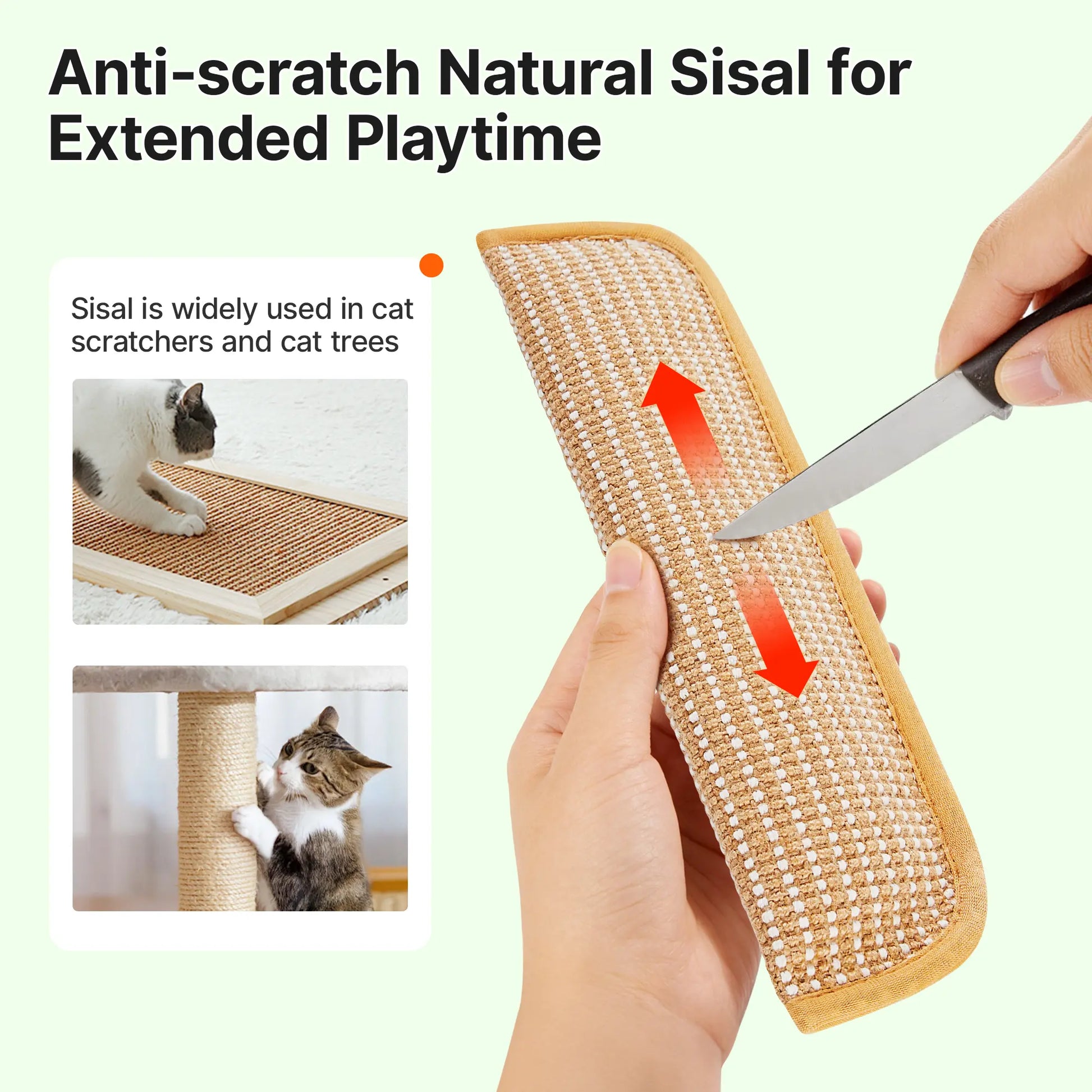 Potaroma Dual Pack Interactive Cat Sisal Kicker Toys - Soft Scratching Pillows for Dental Care and Boredom Relief