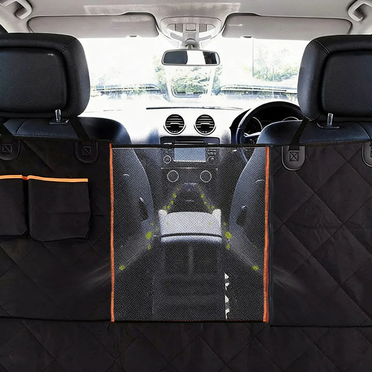 Waterproof Heavy-Duty Dog Car Seat Cover Hammock - Scratch-Proof, Non-Slip Back Seat Protector for Cars, Trucks, and SUVs