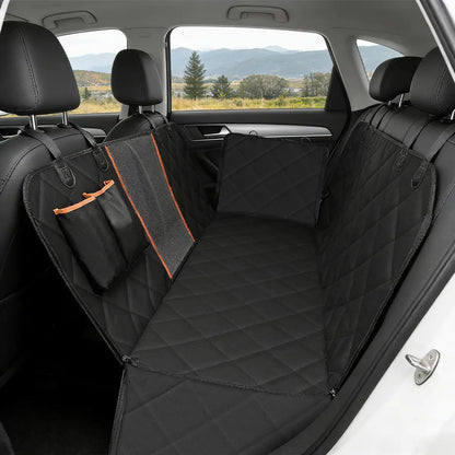 Waterproof Heavy-Duty Dog Car Seat Cover Hammock - Scratch-Proof, Non-Slip Back Seat Protector for Cars, Trucks, and SUVs