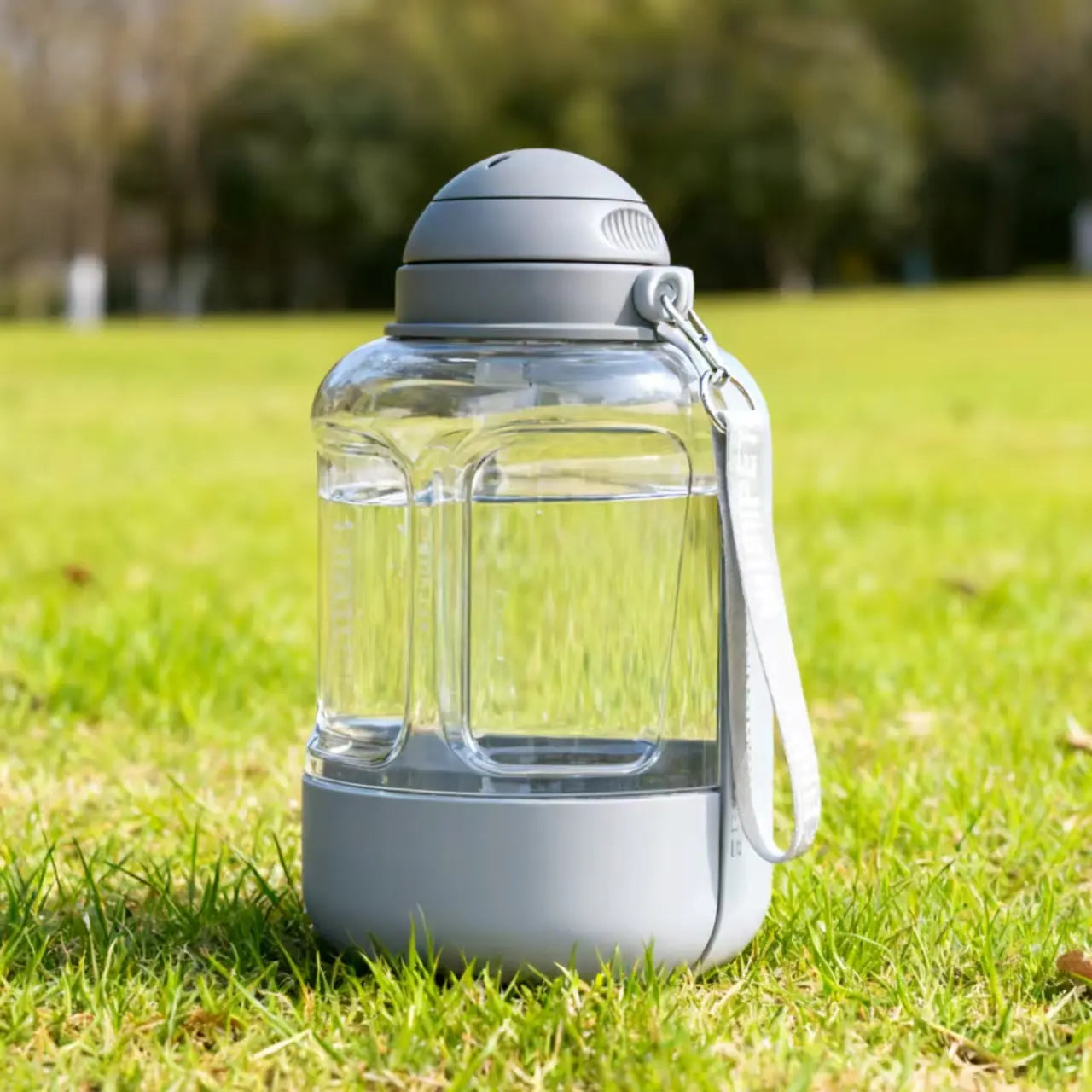 1000Ml Dog Water Bottle with 300Ml Food Container - Portable Leak-Proof Dispenser for Outdoor Pet Travel, Ideal for Walking, Hiking, and Camping - Perfect Gift for Dog Lovers